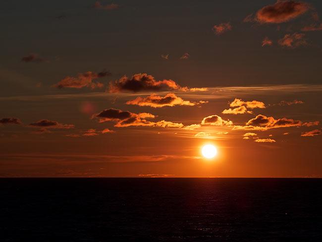 Sunset on the Baltic Sea